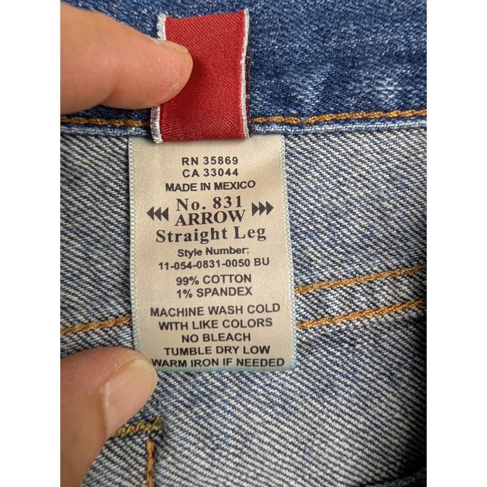 Stetson No. 831 Arrow Straight Leg Jeans Blue Denim Womens 4 Long